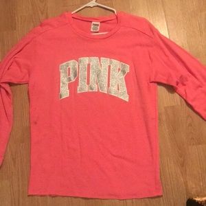 Used light sweater Victoria secret pink glitter S